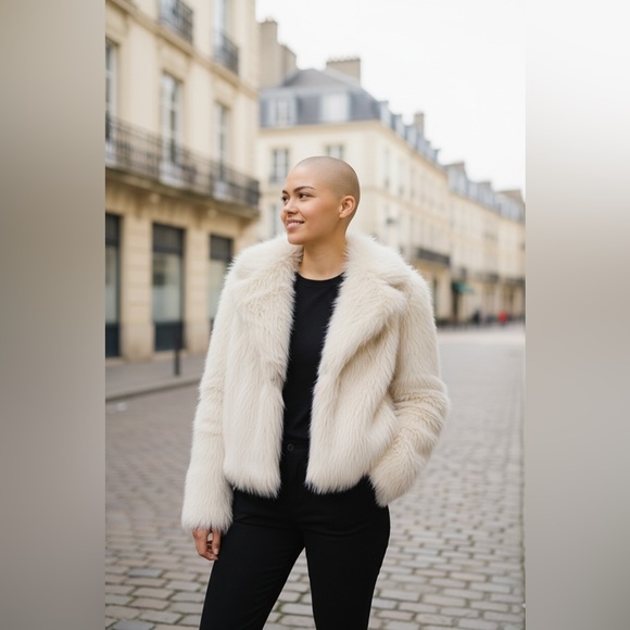 a new day Jackets & Blazers - A New Day Cream Teddy Jacket